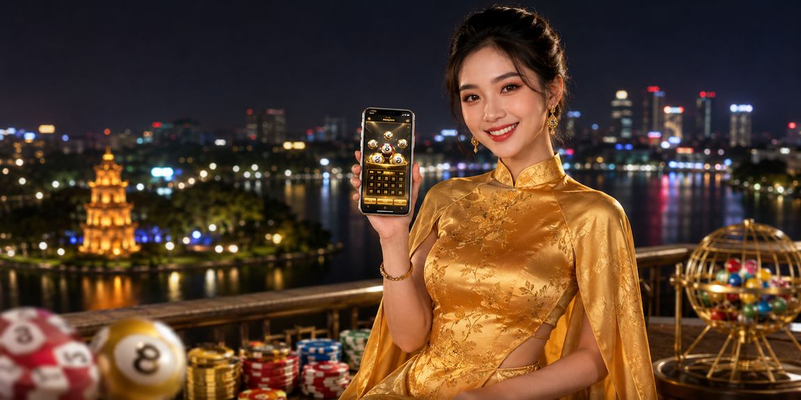 Phụ nữ mặc áo dài truyền thống tại Hà Nội đang xem thông tin trực tuyến