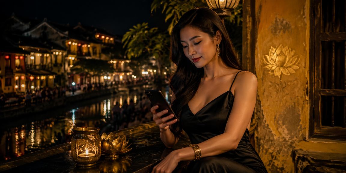 Người dùng Việt Nam trải nghiệm ứng dụng cá cược trên điện thoại tại Hội An